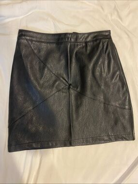 Faux Leather Mini Skirt